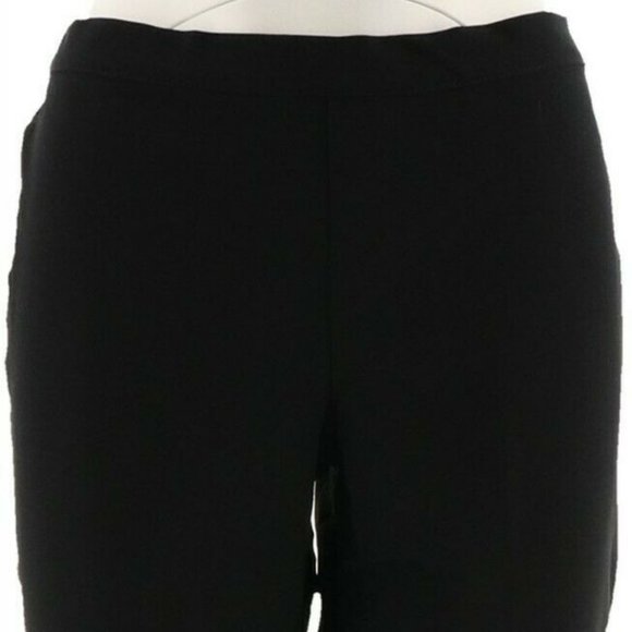 NWT ISAAC MIZRAHI STRETCH PULL-ON CROP PANTS 24P - Picture 2 of 10
